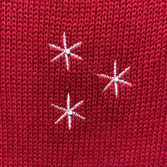 Breckenridge Red Christmas/Winter Vest with Snowmen Grannycore Size MP Women - Picture 7 of 9